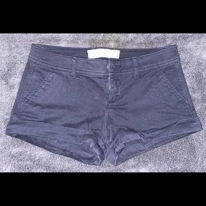 Abercrombie & Fitch Twill Navy Shorts size 00, waist 24